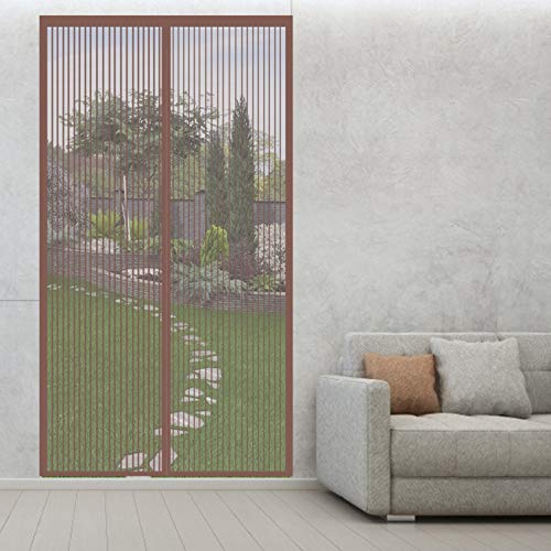 Aibingbao Mosquitera Puerta Magnetica 140x245cm Tejido Súper Fino Puerta Mosquitera Se Cierra Magnéticamente al Instante para Balcón Puerta Corredera de Patio, Marrón Aibingbao Mosquitera Puerta Magnetica 140x245cm Tejido Súper Fino Puerta Mosquitera Se Cierra Magnéticamente al Instante para Balcón Puerta Corredera de Patio, Marrón