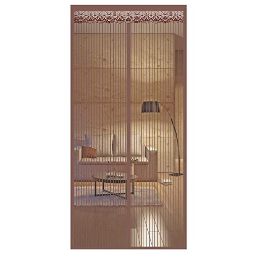 Aibingbao Mosquitera Puerta Magnetica 80x245cm contra Insectos Cortina Magnética Pegado sin Taladrar para Cortina de Sala de Estar la Puerta, Marrón A Aibingbao Mosquitera Puerta Magnetica 80x245cm contra Insectos Cortina Magnética Pegado sin Taladrar para Cortina de Sala de Estar la Puerta, Marrón A