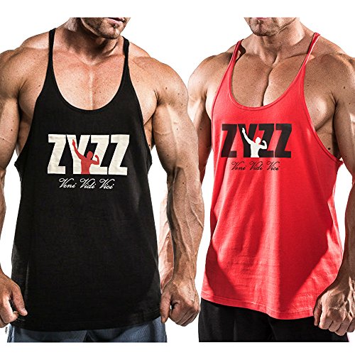 Alivebody - Camiseta de tirantes para hombre, sin mangas, para el gimnasio, de culturismo, Todo el año, Estampado., Sin mangas, Hombre, color negro+rojo, tamaño Small Alivebody - Camiseta de tirantes para hombre, sin mangas, para el gimnasio, de culturismo, Todo el año, Estampado., Sin mangas, Hombre, color negro+rojo, tamaño Small