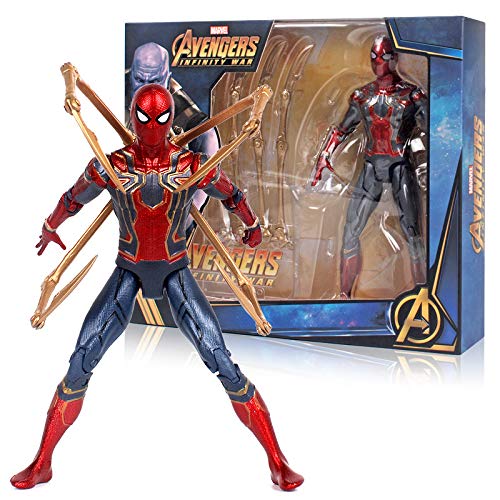 AMrjzr Marvel Toys Complex Alliance 4 Spider Iron Man Modelo supermovible Versión de Soporte Figura-Altura: 17cm