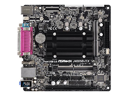 Asrock J4005B-ITX 90-MXB6S0-A0UAYZ - Placa Base con procesador Intel Dual-Core J4005, Color Negro