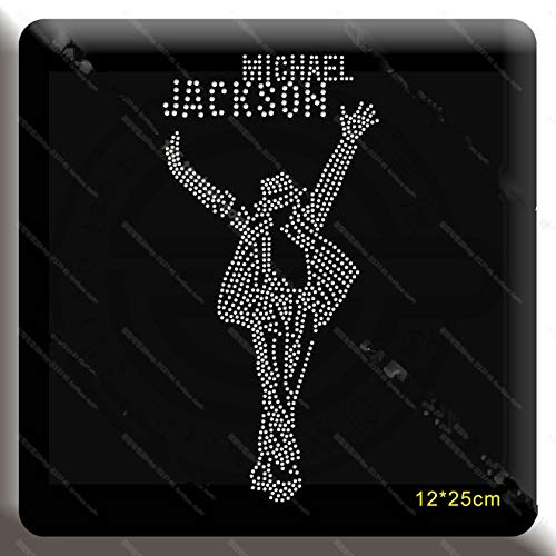 ASTONISH Michael Jackson Hot Fix - Juego de 2 Piedras de estrás, diseño de Hierro con Brillantes, Color Verde Claro