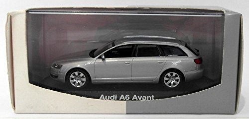 Audi A6 Avant (C6), plateado , 2004, Modelo de Auto, modello completo, Minichamps 1:43