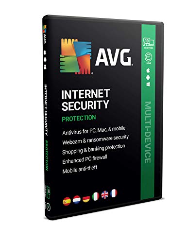 AVG Internet Security | Multidispositivos | 10 dispositivos | 1 Año | En Caja