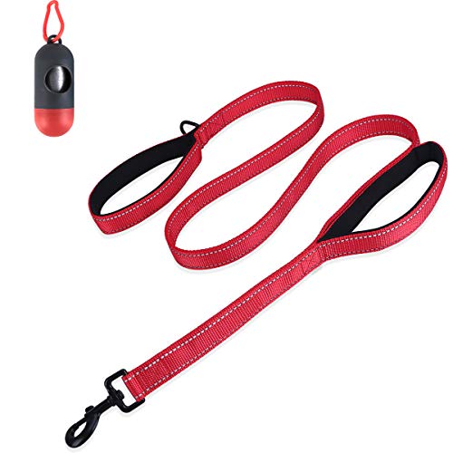 Belababy Correa para Perros Mediana, Correa para Perros con Doble asa de 5 pies, Correa para Perros Reflectante Hecha de Nylon Duradero, Correa de 150 cm Perros medianos o pequeños Belababy Correa para Perros Mediana, Correa para Perros con Doble asa de 5 pies, Correa para Perros Reflectante Hecha de Nylon Duradero, Correa de 150 cm Perros medianos o pequeños
