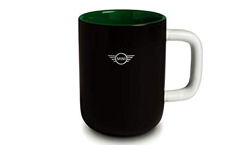 BMW Original Mini taza Tricolor Cup Negro/Verde Británico/Blanco – Colección 2020