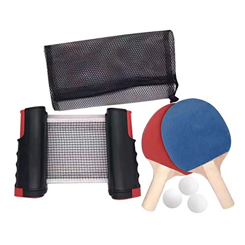 BnaFortna Red De Tenis De Mesa Portátil,Set de Ping Pong,Juego de Red de Tenis de Mesa,Conjunto de Pingpong Set Portátil, 2 Raquetas de Tenis de Mesa, 3 Pelotas de Ping Pong,Retráctil Mesa Ping Pong BnaFortna Red De Tenis De Mesa Portátil,Set de Ping Pong,Juego de Red de Tenis de Mesa,Conjunto de Pingpong Set Portátil, 2 Raquetas de Tenis de Mesa, 3 Pelotas de Ping Pong,Retráctil Mesa Ping Pong