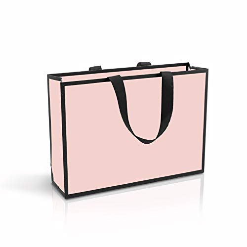 Bolsas de regalo Bolsas de Fiestas Navidad Bolsas de Bodas bolsas de cartón roso con asas con cinta bolsas de carton 10 un. bolsa para boutiques 35x25x9 cm (roso)