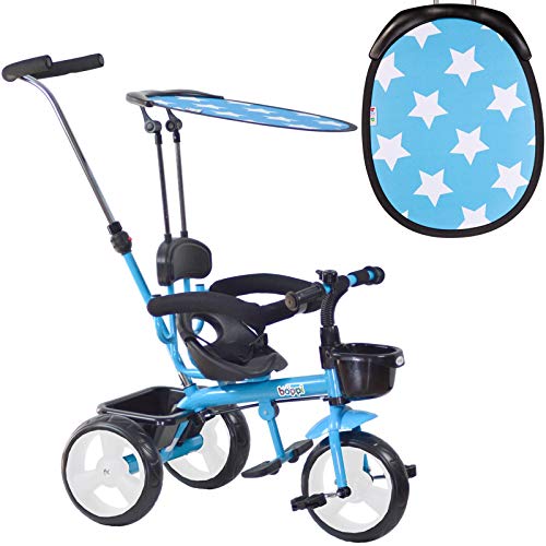 boppi® Triciclo 4 en 1 para niños de 9 a 36 Meses - Azul