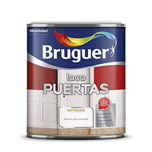 BRUGUER Esmalte Laca Puertas 2,5 L, Blanco Permanente