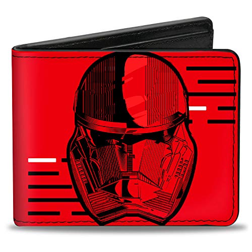 Buckle-Down Billetera plegable estándar para hombre, Star Wars Sith Troopers, 10 x 8,9 cm