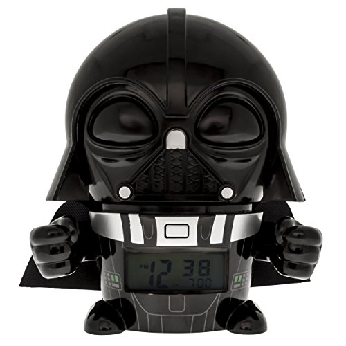 BulbBotz Despertador Infantil Darth Vader, Negro, 8.89x12.7x13.97 cm, 2021364