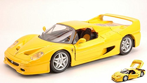 Burago BU26010Y Ferrari F50 1995 Yellow 1:24 MODELLINO Die Cast Model Compatible con