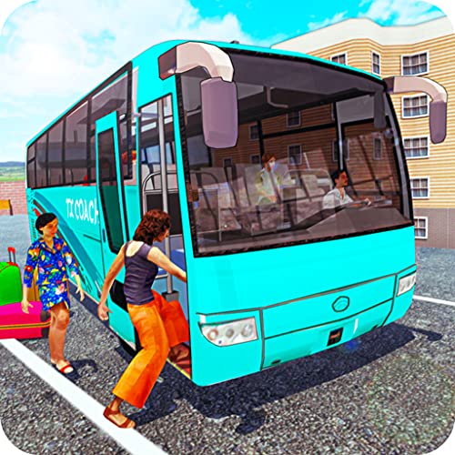 Bus turístico moderno: simulador de autobús offroad nuevo autobús de la vida real 2020 juego de autobuses bus entrenador