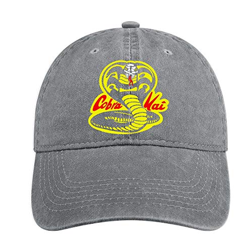 C-obra K-ai K-arate D-ojo - Gorra de béisbol ajustable para adulto, unisex, estilo vintage lavado C-obra K-ai K-arate D-ojo - Gorra de béisbol ajustable para adulto, unisex, estilo vintage lavado
