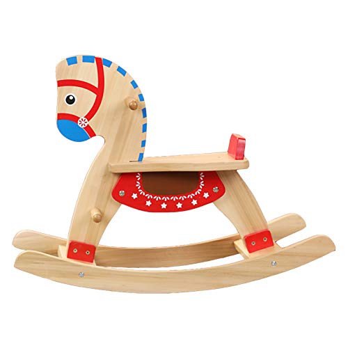 Caballo Mecedora De Madera para Niños, Caballo Mecedora De Madera Maciza Pura De Doble Uso para Bebés, Adultos Pueden Sentarse, Regalo De Un Año para Bebés, 70X50x30 Caballo Mecedora De Madera para Niños, Caballo Mecedora De Madera Maciza Pura De Doble Uso para Bebés, Adultos Pueden Sentarse, Regalo De Un Año para Bebés, 70X50x30