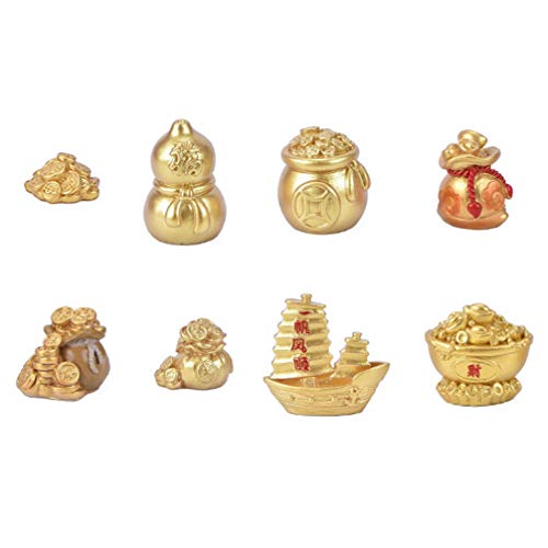 Cabilock 8 Unids Feng Shui Lingote de Oro Tesoro de Oro Cuenca Árbol del Dinero Lingotes de Riqueza China Yuan Bao Lingote de Oro Juguete Riqueza Estatuilla Decorativa para Oficina en Casa Cabilock 8 Unids Feng Shui Lingote de Oro Tesoro de Oro Cuenca Árbol del Dinero Lingotes de Riqueza China Yuan Bao Lingote de Oro Juguete Riqueza Estatuilla Decorativa para Oficina en Casa