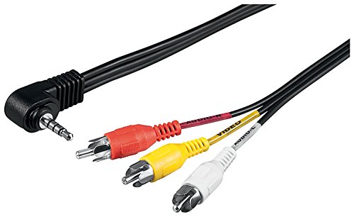 Cable de audio y vídeo para Raspberry Pi 3, 2, modelo B/B+ con 4 clavijas jack, 1,5 m Cable de audio y vídeo para Raspberry Pi 3, 2, modelo B/B+ con 4 clavijas jack, 1,5 m