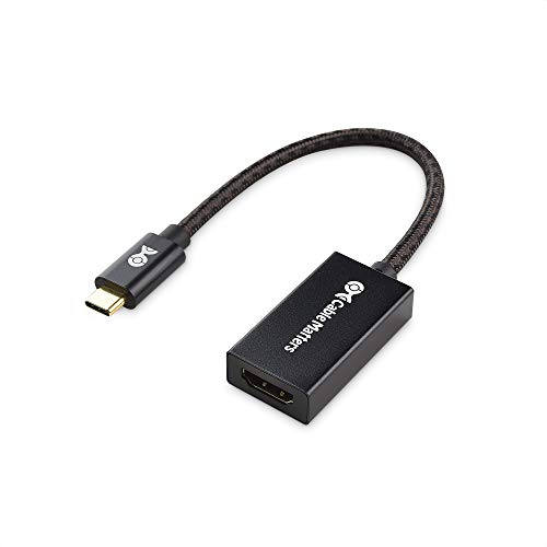 Cable Matters Adaptador de Aluminio USB C a HDMI para Surface Pro 7 y más - Compatible con 4K 60 Hz y HDR