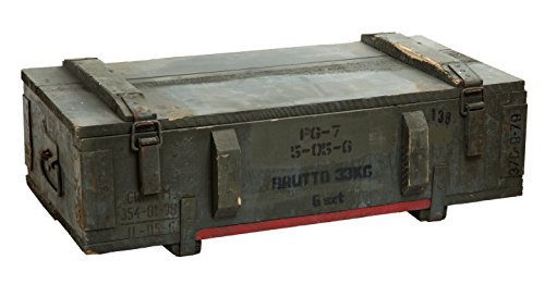 Caja de munición PTM-Caja para guardar CA CA 81x 51x 31cm Militar Caja Munitions Caja de madera caja de madera cajón-estantería manzana caja Shabby Vintage