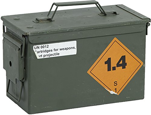Caja de municiones API Caja de almacenamiento ca 30,5x19x15,50cm diseño Militar caja de munición de caja en forma de caja de madera caja de madera para botella de vino Caja de manzana de caja con diseño vintage