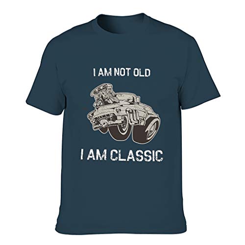 Camiseta con diseño de estilo europeo con texto en inglés «I Am Not Old I Am Classic» para hombre con sensación de luz para la familia. Camiseta con diseño de estilo europeo con texto en inglés «I Am Not Old I Am Classic» para hombre con sensación de luz para la familia.