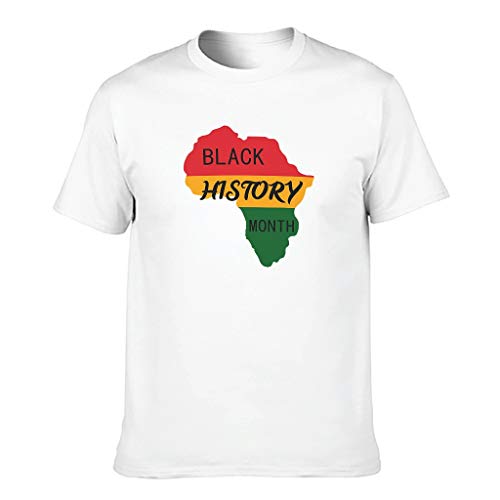 Camiseta negra con diseño de mes de historia para hombre, estilo europeo con sensación suave de regalo para el año nuevo Camiseta negra con diseño de mes de historia para hombre, estilo europeo con sensación suave de regalo para el año nuevo