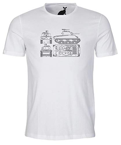 Camiseta para hombre M4 A3 Sherman Tank Blueprint