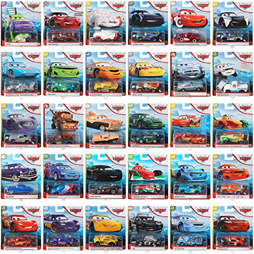 Cars Diecast Disney Pixar Collection Vehicles (4 Pack Random Bundle)