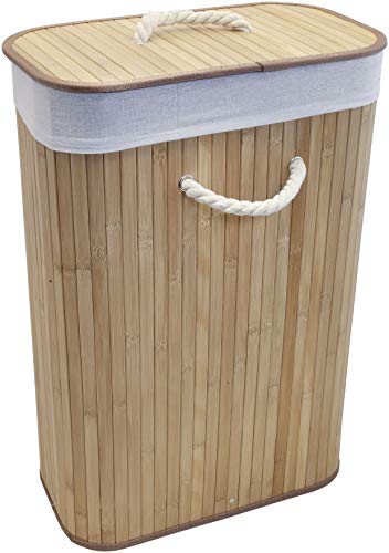 Cesto para la ropa sucia Euroshowers GmbH, plegable, rectangular, 75 l de volumen, alto x ancho x profundidad: aprox. 60 x 40 x 22 cm, color natural. Cesto para la ropa sucia Euroshowers GmbH, plegable, rectangular, 75 l de volumen, alto x ancho x profundidad: aprox. 60 x 40 x 22 cm, color natural.