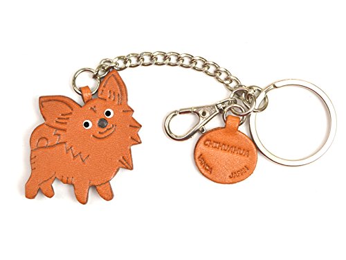 Chihuahua Leather Dog Ring Charm VANCA CRAFT-Collectible Ring Charm Made in Japan