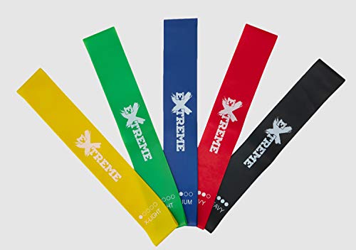 Cintas de resistencia Extreme Life Premium Set de 5 niveles de resistencia Cintas de resistencia Extreme Life Premium Set de 5 niveles de resistencia