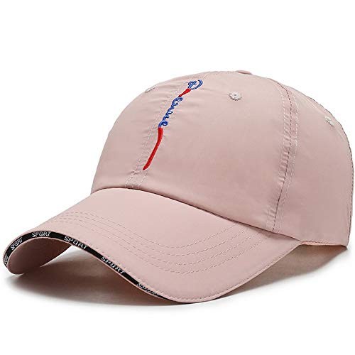 Clape Gorra de béisbol de secado rápido, deportiva, UPF50 + sombrero de papá, ultraligera, para hombres y mujeres, Mujer, Color rosa CP13., 21.6-23.6 inch