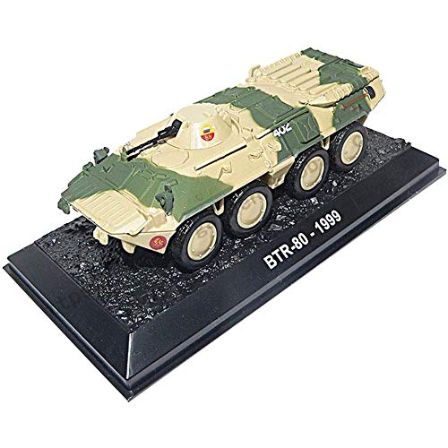 CMO Maqueta Tanque de Guerra, Transporte blindado de Personal BTR-80 Rusia Metal Militares Escala 1/72, Juguetes y Regalos para Niños, 4,1 X 1,5 Pulgadas CMO Maqueta Tanque de Guerra, Transporte blindado de Personal BTR-80 Rusia Metal Militares Escala 1/72, Juguetes y Regalos para Niños, 4,1 X 1,5 Pulgadas