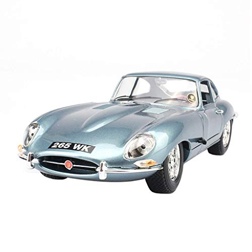 Coche modelo de coche 1:32 retro Jaguar E Coupe 1961 Simulación joyería de la aleación de fundición a presión de juguete colección de coches deportivos joyería modelo de coche 25.6x9.4x7CM automóviles