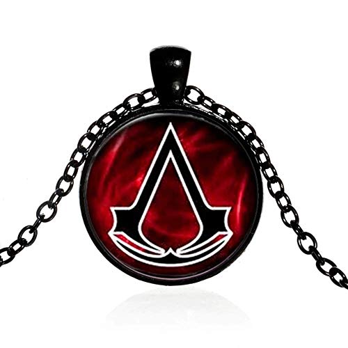 Collar con colgante con logo Assassin's Creed cristal y aleación negro