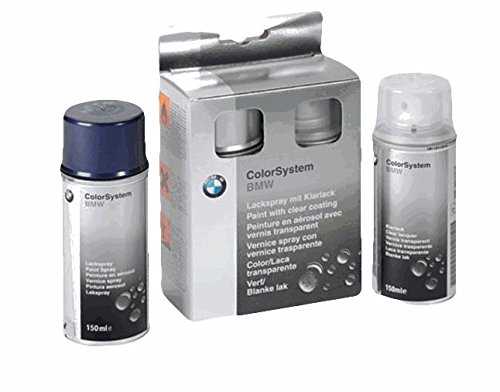 Conjunto de laca en aerosol original de BMW, doble capa, azul oriental metálico, 317 Conjunto de laca en aerosol original de BMW, doble capa, azul oriental metálico, 317