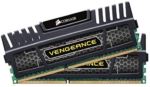 Corsair Vengeance - Módulo de Memoria XMP de Alto Rendimiento 16 GB (2 x 8 GB, DDR3, 1600 MHz, CL9), Negro (CMZ16GX3M2A1600C9)