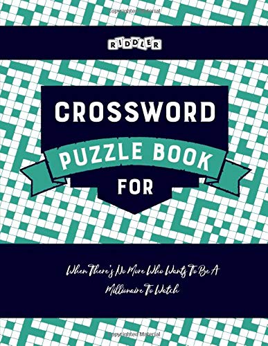 Crossword Puzzle Book for When There's No More Who Wants To Be A Millionaire To Watch