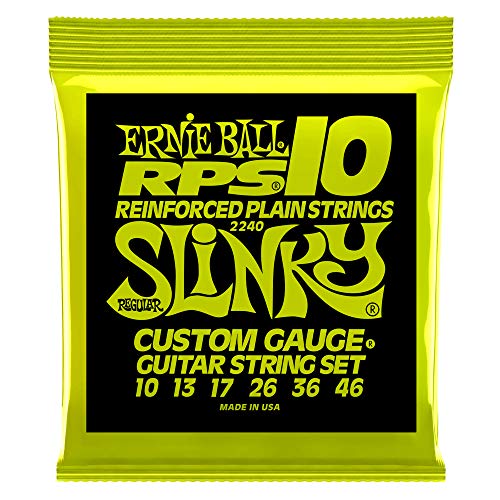 Cuerdas para guitarra eléctrica Ernie Ball Regular Slinky RPS Nickel Wound - 10-46 Calibre