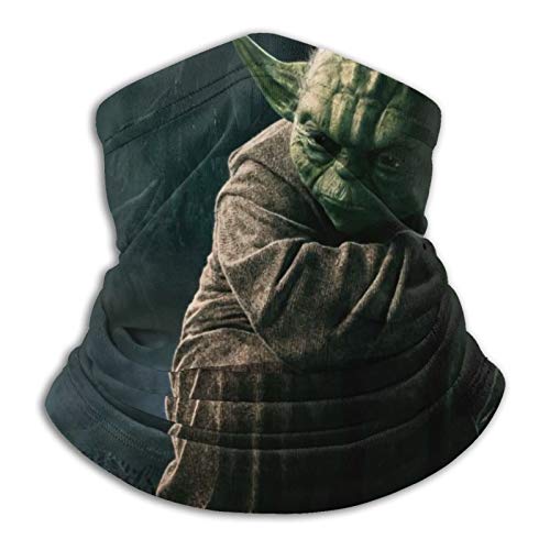 Custom made Jedi Master Yoda - Pañuelo unisex para cuello, protección contra el polvo, máscara de esquí, transpirable, para deportes de motocicleta, ciclismo, correr, protección contra rayos UV