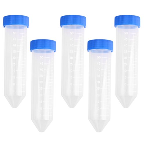 dailymall Tubo de Centrífuga Graduado de 50 Ml de Laboratorio de 10 Piezas, Fondo Cónico, Desechable, Tapón de Rosca dailymall Tubo de Centrífuga Graduado de 50 Ml de Laboratorio de 10 Piezas, Fondo Cónico, Desechable, Tapón de Rosca