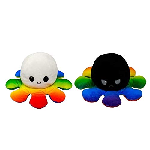 De Pulpo De Peluche De Juguete De Doble Cara Muñeca De Pulpo Para Amantes De Los Niños Juguete Creativo Para Regalo SZ44