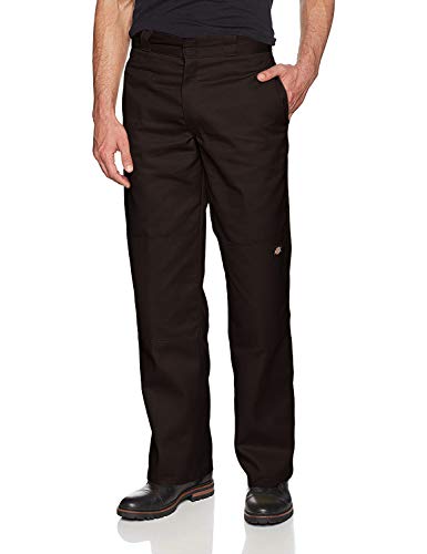 Dickies - Pantalones Doble para Hombre, tamaño 3X Tall, Color marrón Oscuro