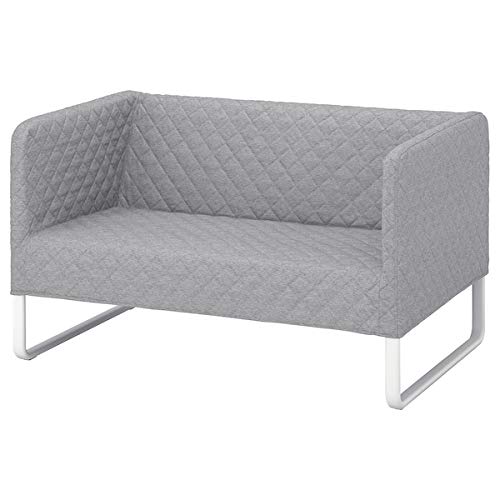 DiscountSeller KNOPPARP - Sofá de 2 plazas, 119x76x69 cm, resistente y fácil de cuidar, sofás de dos plazas, sofás y sillones, muebles ecológicos 119x76x69 cm Knisa Gris Claro