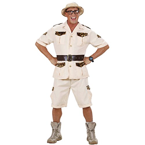 Disfraz de hombre traje de los investigadores de la selva Safari de selva salvaje de vestuario para disfraz de explorador Safari de plátano y accesorios de vestuario de los hombres de África disfraz de carnaval de disfraces para hombre