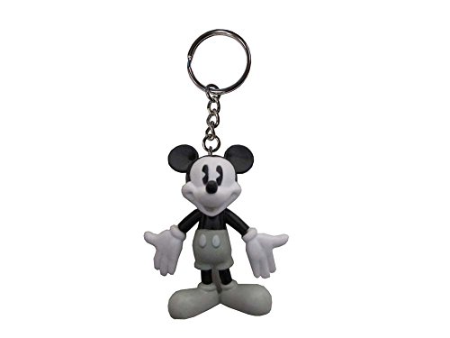 Disney Mickey Mouse negro blanco PVC llavero
