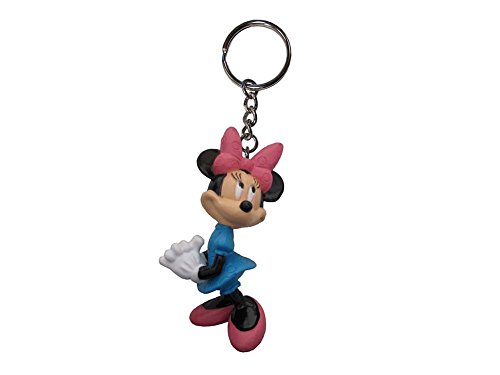 Disney Minnie Mouse - Llavero de PVC con lazo rosa