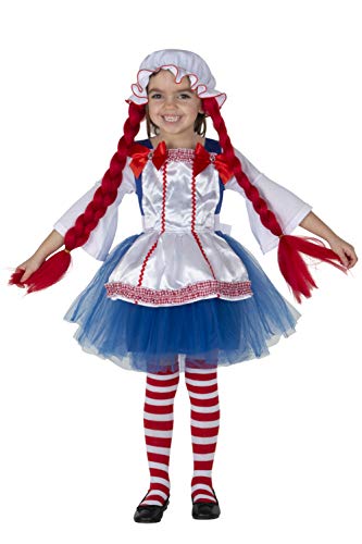 Dress Up America Disfraz de Muñeca de Trapo, Multi Color, Talla 12-14 años (Cintura: 86-96, Altura: 127-145cm) para Hombre