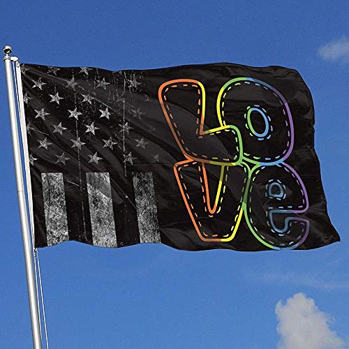 Elaine-Shop Banderas Exteriores Bandera de EE. UU. Bandera Gay Lesbiana Orgullo LGBT 4 * 6 Ft Bandera para decoración del hogar Fanático de los Deportes Fútbol Baloncesto Béisbol Hockey